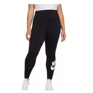NIKE black large logo tight